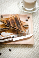 Chocolate bread sandwich