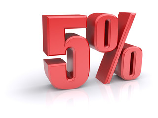 5 percent sign