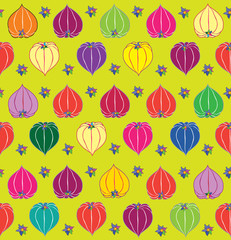 abstract multicolor floral pattern. childish seamless background