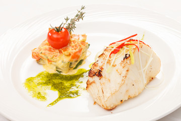 fish with vegetables
