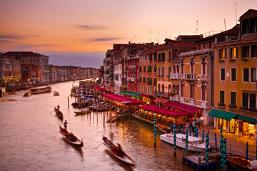 Fototapeta na wymiar Grand Canal at Sunset, Wenecja