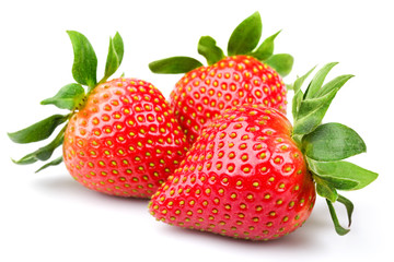 Strawberries berry isolated on white background
