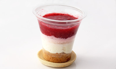 Dessert patissier à la framboise