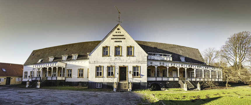 Old inn at Korinth on funen in Denmark