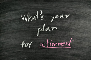 Obraz premium what's your plan for retirement