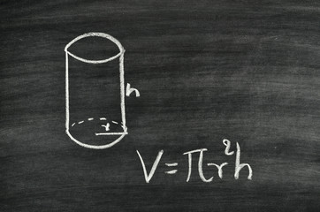 Cylindrical volume formula