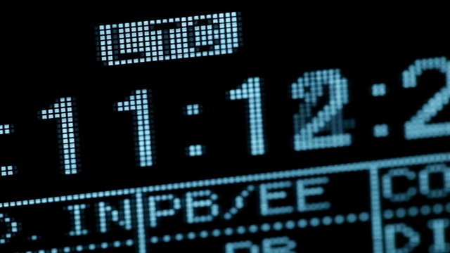 Running timecode.