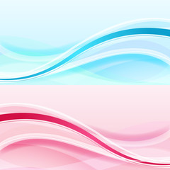 Abstract waves vector background