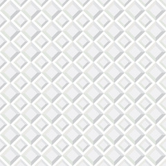 Abstract white texture, seamless 3d square tiled pattern.