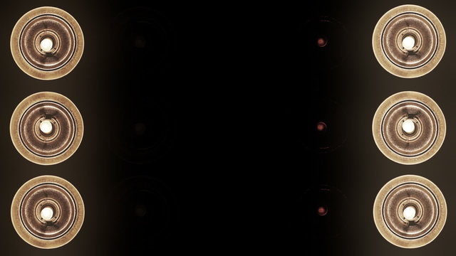 Bright flood lights background loop