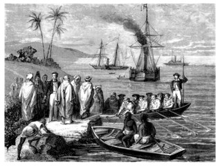 Arabians Meeting Europeans - 19th century