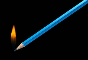 burning pencil