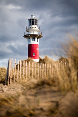 Lighthouse in Nieuwpoort. Belgium.