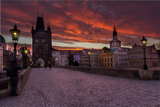 Prague, the charles bridge
