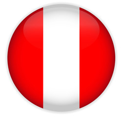 Peru Flag Glossy Button