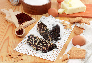 Salame dolce di cioccolato - Salami chocolate cake