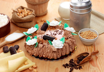 Torta farcita al cioccolato - Chocolate cake