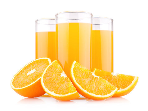 orange juice with oranges
