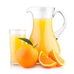 orange juice with oranges