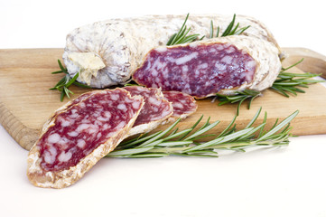 slices of salame from Italy