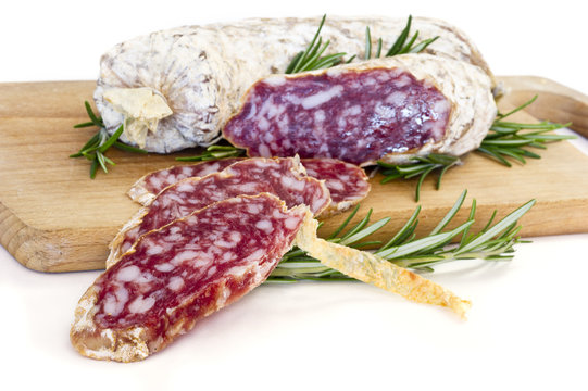 slices of salame from Italy