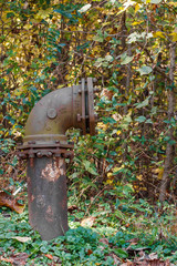 Old Curved Rusted Standpipe
