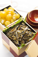 ごまめと甘栗の正月料理