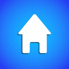 Vector icon on blue background. Eps10