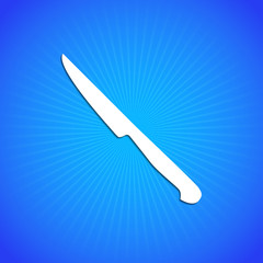 Vector icon on blue background. Eps10