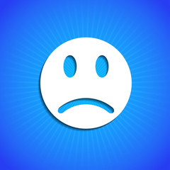 Fototapeta premium Vector icon on blue background. Eps10