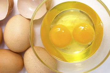 raw eggs
