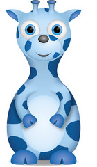 kleine hellblaue Giraffe