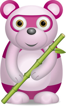 kleiner rosa Pandabär