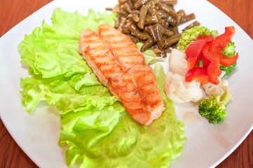 salmon steak