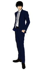 スーツ姿の男性