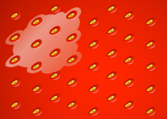 いちご　strawberry texture