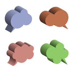 3D Speech Bubbles