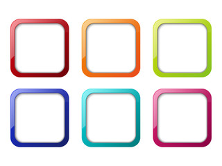Set of color apps icons