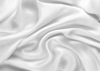 Smooth elegant white silk