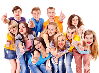 Obraz premium Group people isolated.