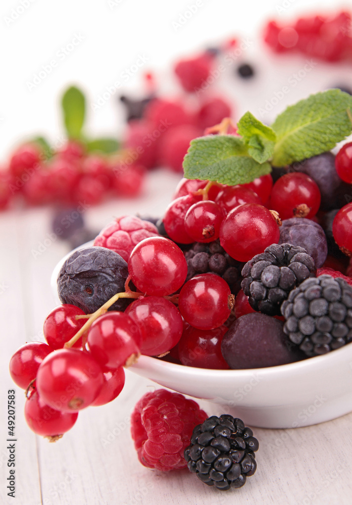 Poster assortment of berries