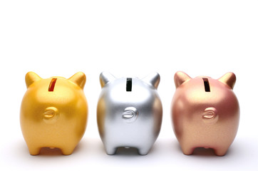 豚　貯金箱　いろいろ