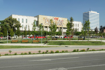 National Museum Building, Skanderbeg Square, Tiranë, Albania