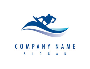 surf company logo - obrazy, fototapety, plakaty