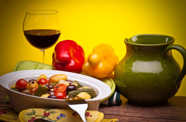 Italian Cuisine - Mix Of Stewed Vegetables