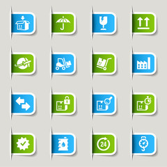 Label - Logistic and Shipping icons