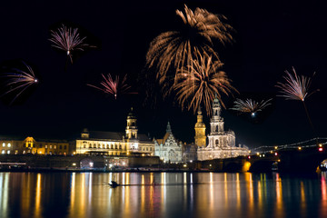 Feuerwerk in Dresden