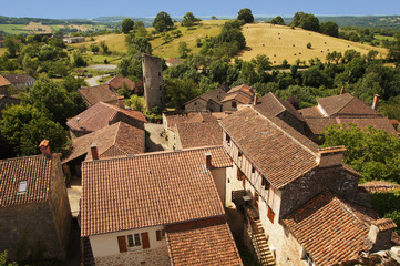 Obraz premium cardaillac vue de haut d'une tour