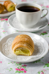 Buns with custard