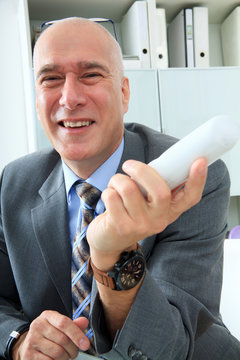 Netter, freundlicher Gesch&auml;ftsmann